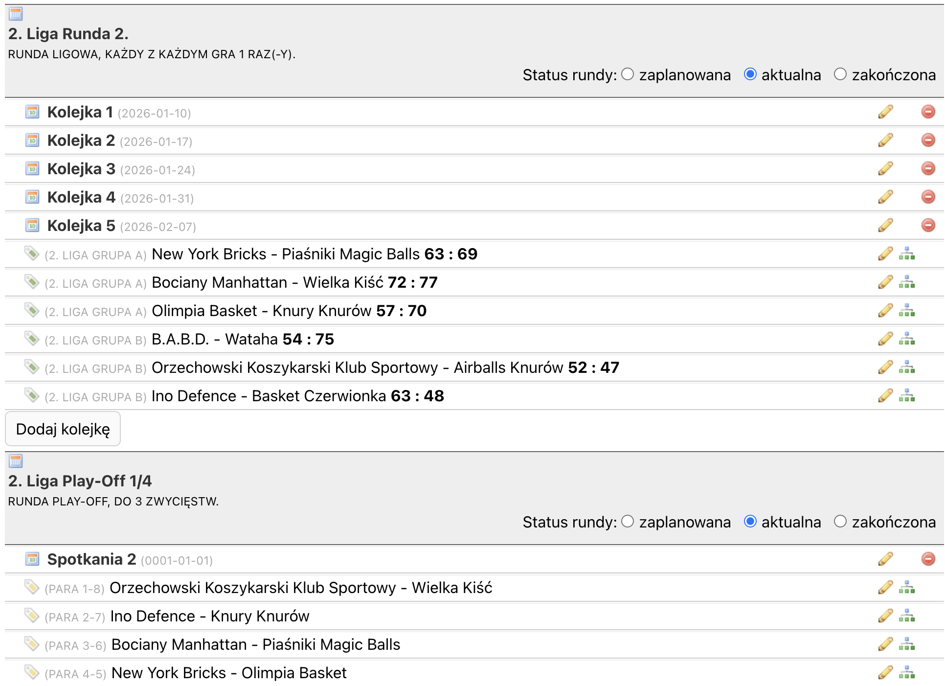 Zaawansowane zarządzanie sezonem